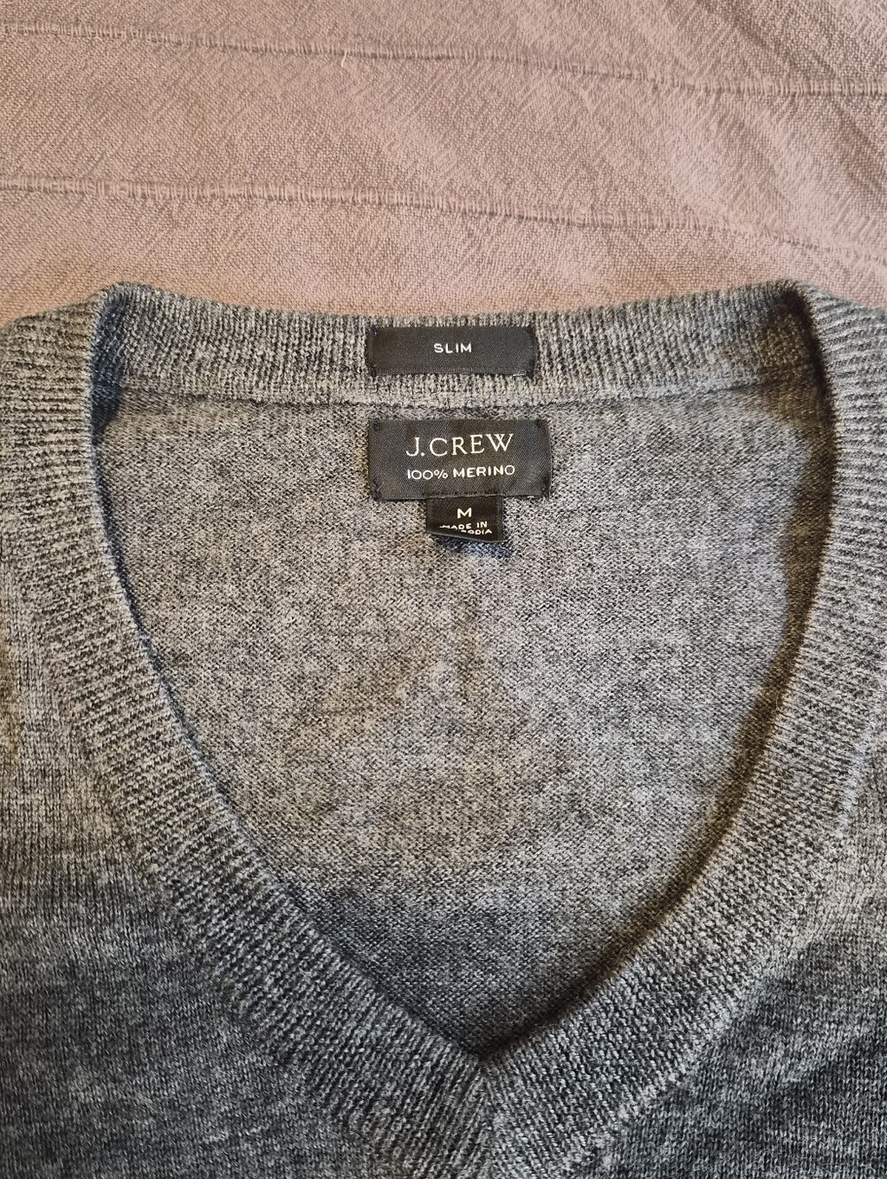 J.Crew 100% Merino Sweater (M, Gray)